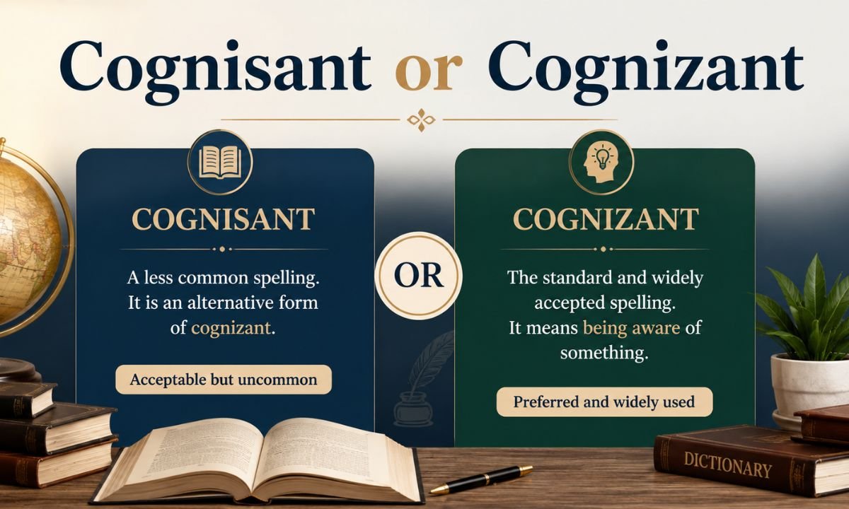 Cognisant or Cognizant